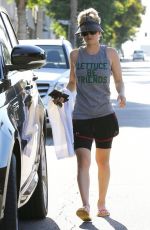 KALEY CUOCO Leaves Yoga Class in Sherman Oaks 08/14/2015