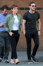 KATE MARA and Jamie Bell Out and About in New York 08/01/2015