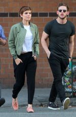 KATE MARA and Jamie Bell Out and About in New York 08/01/2015