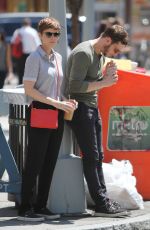 KATE MARA and Jamie Bell Out and About in New York 08/05/2015