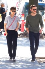 KATE MARA and Jamie Bell Out and About in New York 08/05/2015