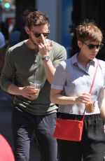 KATE MARA and Jamie Bell Out and About in New York 08/05/2015