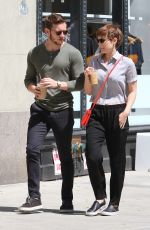 KATE MARA and Jamie Bell Out and About in New York 08/05/2015