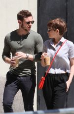 KATE MARA and Jamie Bell Out and About in New York 08/05/2015