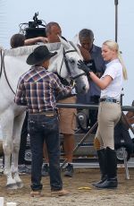 KATHERINE HEIGL on the Set of Unforgettable in Los Angeles 08/20/2015