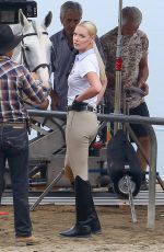 KATHERINE HEIGL on the Set of Unforgettable in Los Angeles 08/20/2015