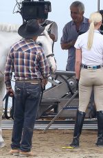 KATHERINE HEIGL on the Set of Unforgettable in Los Angeles 08/20/2015