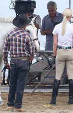 KATHERINE HEIGL on the Set of Unforgettable in Los Angeles 08/20/2015