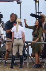 KATHERINE HEIGL on the Set of Unforgettable in Los Angeles 08/20/2015