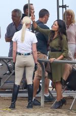 KATHERINE HEIGL on the Set of Unforgettable in Los Angeles 08/20/2015