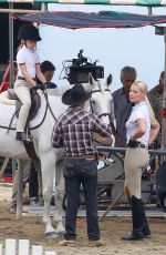 KATHERINE HEIGL on the Set of Unforgettable in Los Angeles 08/20/2015