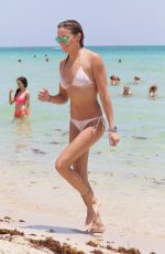 KATIE CASSIDY in Bikini on the beach in Miami 08/08/2015