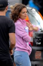 KATIE HOLMES on the Set of All We Had in New York 08/20/2015