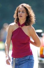 KATIE HOLMES on the Set of All We Had in New York 08/25/2015