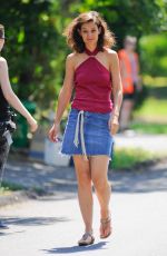 KATIE HOLMES on the Set of All We Had in New York 08/25/2015