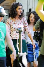 KATIE HOLMES on the Set of All We Had in New York 08/25/2015