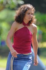 KATIE HOLMES on the Set of All We Had in New York 08/25/2015
