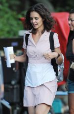 KATIE HOLMES on the Set of All We Had in New York 08/26/2015