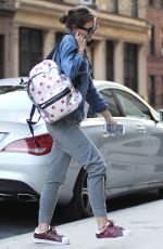KATIE HOLMES Out and About in Manhattan 08/04/2015