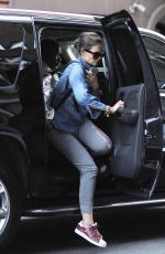 KATIE HOLMES Out and About in Manhattan 08/04/2015