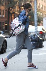 KATIE HOLMES Out and About in Manhattan 08/04/2015