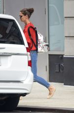 KATIE HOLMES Out and About in New York 08/24/2015