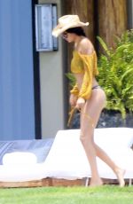 KENDALL JENNER and HAILEY BALDWIN in Bikinis on Vacation in Punta Mita 08/13/2015