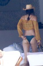 KENDALL JENNER and HAILEY BALDWIN in Bikinis on Vacation in Punta Mita 08/13/2015