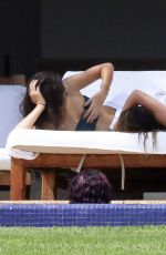 KENDALL JENNER and HAILEY BALDWIN in Bikinis on Vacation in Punta Mita 08/13/2015