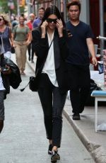 KENDALL JENNER and HAILEY BALDWIN Out and About in New York 08/30/2015