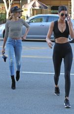KENDALL JENNER and HAILEY BALDWIN Out for Lunch in Beverly Hills 08/11/2015