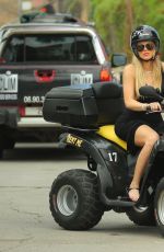 KENDALL JENNER and KHLOE KARDASHIAN Riding ATV