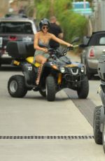 KENDALL JENNER and KHLOE KARDASHIAN Riding ATV