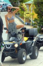 KENDALL JENNER and KHLOE KARDASHIAN Riding ATV