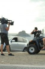 KENDALL JENNER and KHLOE KARDASHIAN Riding ATV