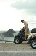 KENDALL JENNER and KHLOE KARDASHIAN Riding ATV