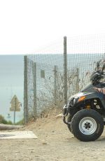 KENDALL JENNER and KHLOE KARDASHIAN Riding ATV