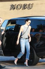 KENDALL JENNER Arrives at Nobu Restaurant in Malibu 08/07/2015