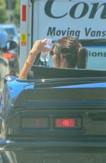 KENDALL JENNER Driving a Camaro Out in Beverly Hills 08/04/2015