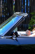 KENDALL JENNER Driving a Camaro Out in Beverly Hills 08/04/2015