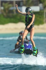 KENDALL JENNER Having Fun on Vacation in St. Barts 08/19/2015