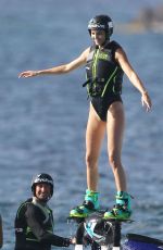 KENDALL JENNER Having Fun on Vacation in St. Barts 08/19/2015