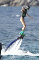 KENDALL JENNER Having Fun on Vacation in St. Barts 08/19/2015