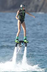 KENDALL JENNER Having Fun on Vacation in St. Barts 08/19/2015