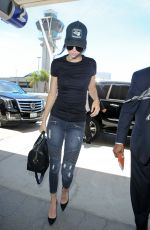 KENDALL JENNER in Jeans at LAX Airport in Los Angeles 08/05/2015