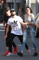 KENDALL JENNER in Tight Ripped Jeans Out in Beverly Hills 08/22/2015
