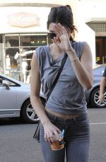 KENDALL JENNER Leaves Go Greek Yogurt in Beverly Hills 08/03/2015