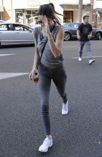 KENDALL JENNER Leaves Go Greek Yogurt in Beverly Hills 08/03/2015