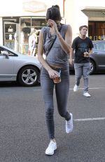 KENDALL JENNER Leaves Go Greek Yogurt in Beverly Hills 08/03/2015