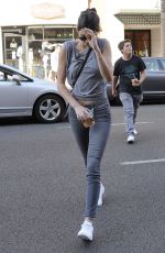KENDALL JENNER Leaves Go Greek Yogurt in Beverly Hills 08/03/2015